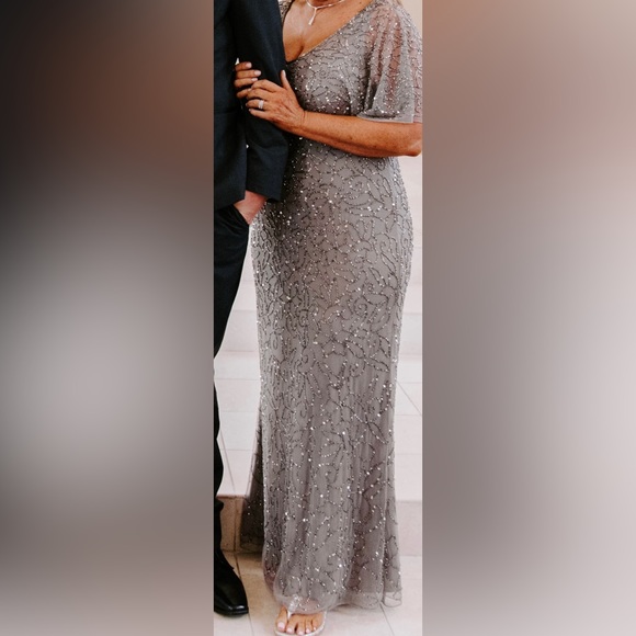 J Kara Beaded Evening Dress - Picture 3 of 5